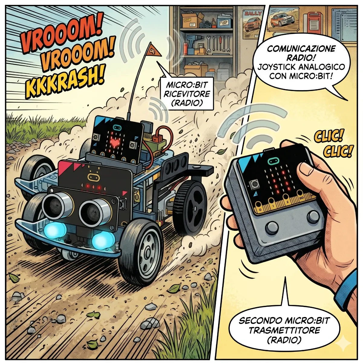 11-Il Pilota Remoto (Controllo Radio con Joystick) 🕹️🏎️